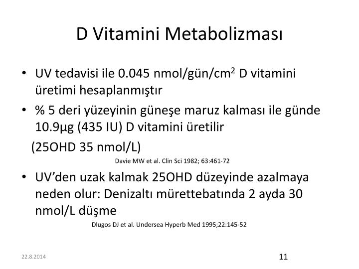 d vitamini metabolizmas