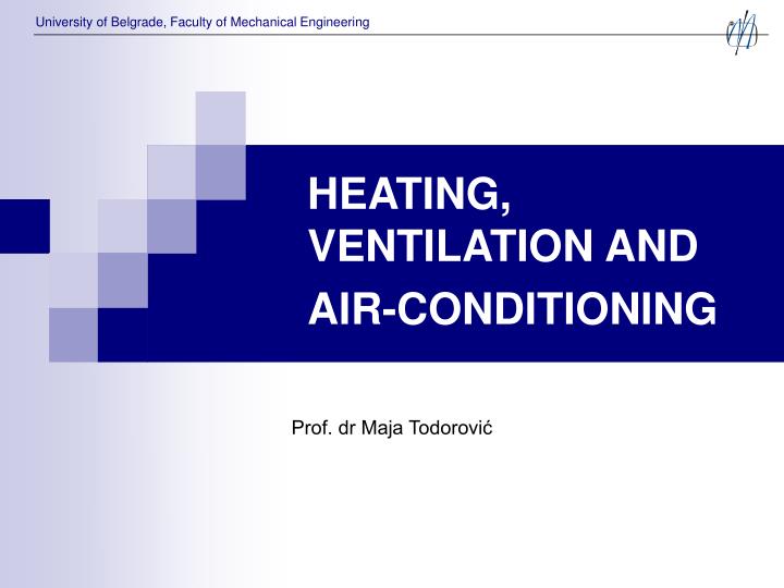 heating ventilation and air conditioning n.