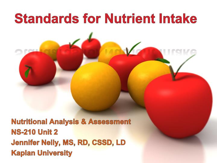 Ppt Standards For Nutrient Intake Powerpoint Presentation Free Download Id 3415582