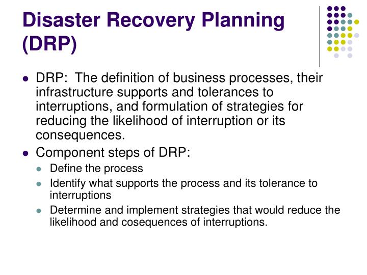 PPT Disaster Recovery Planning DRP PowerPoint Presentation Free 