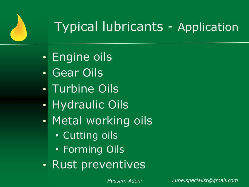 PPT The Basics of Lubricants and lubrication PowerPoint Presentation