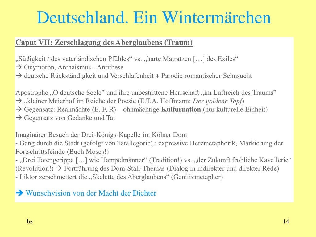 PPT - Deutschland. Ein Wintermärchen PowerPoint Presentation, free download  - ID:3417935