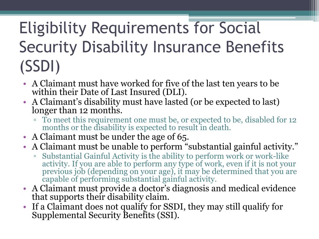 Ppt Social Security Disability Basics Powerpoint Presentation Free