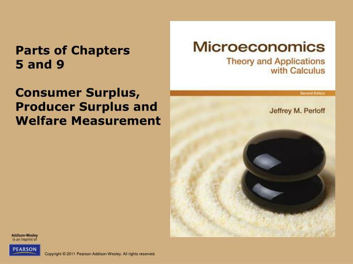 PPT Parts of Chapters 5 and 9 Consumer Surplus, Producer