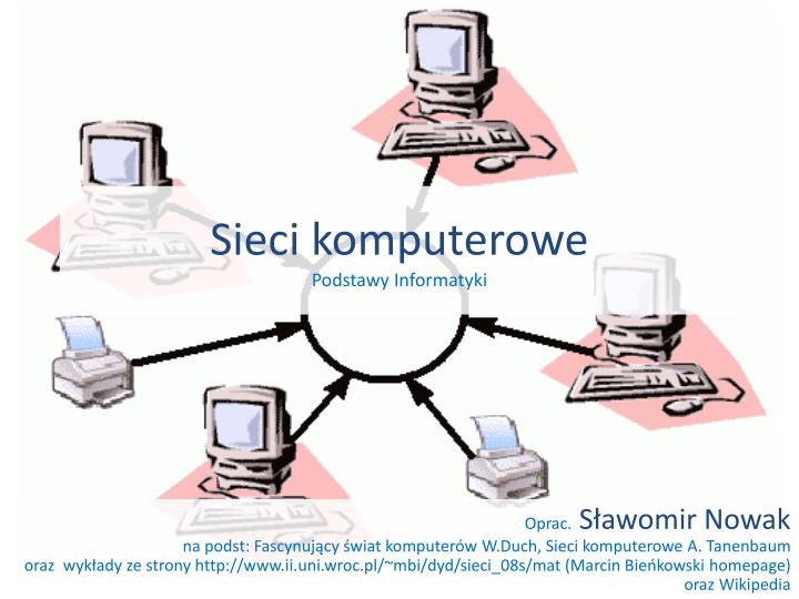 PPT - Sieci komputerowe Podstawy Informatyki PowerPoint Presentation