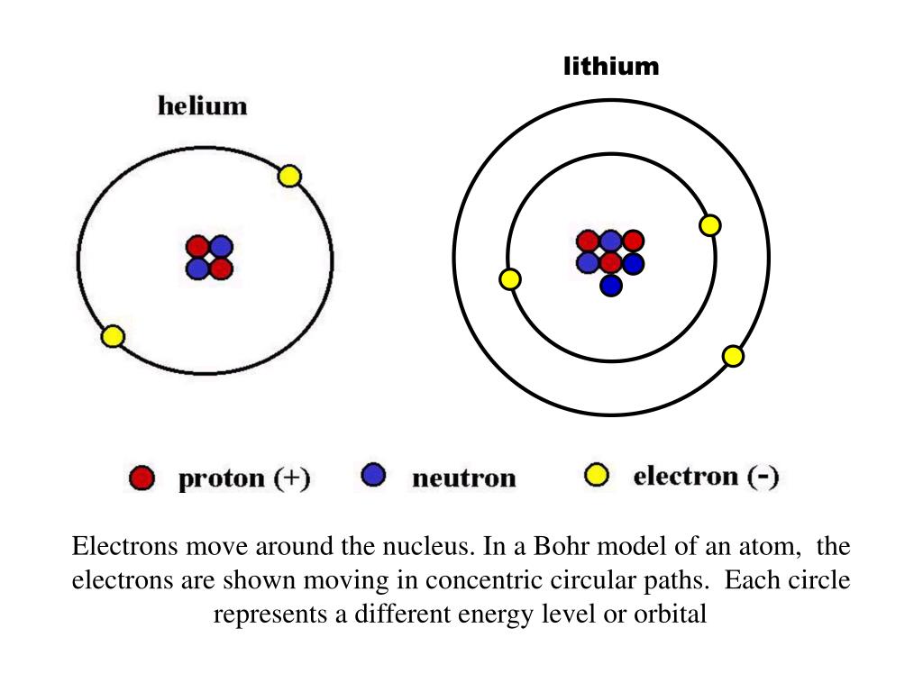 In a Bohr model of an atom, the electrons are shown moving in concentric ci...