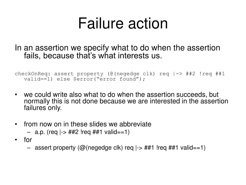 PPT - Assertions PowerPoint Presentation, free download - ID:18