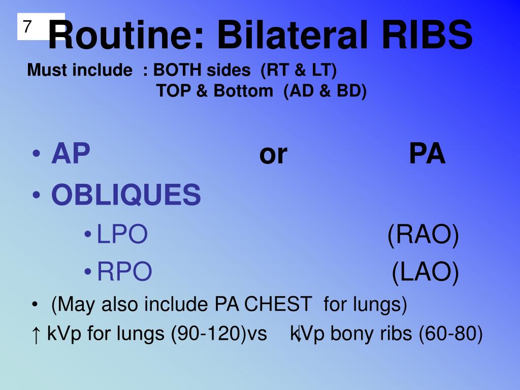 PPT - PA -anterior side BEST SEEN AP -posterior side BEST SEEN ...