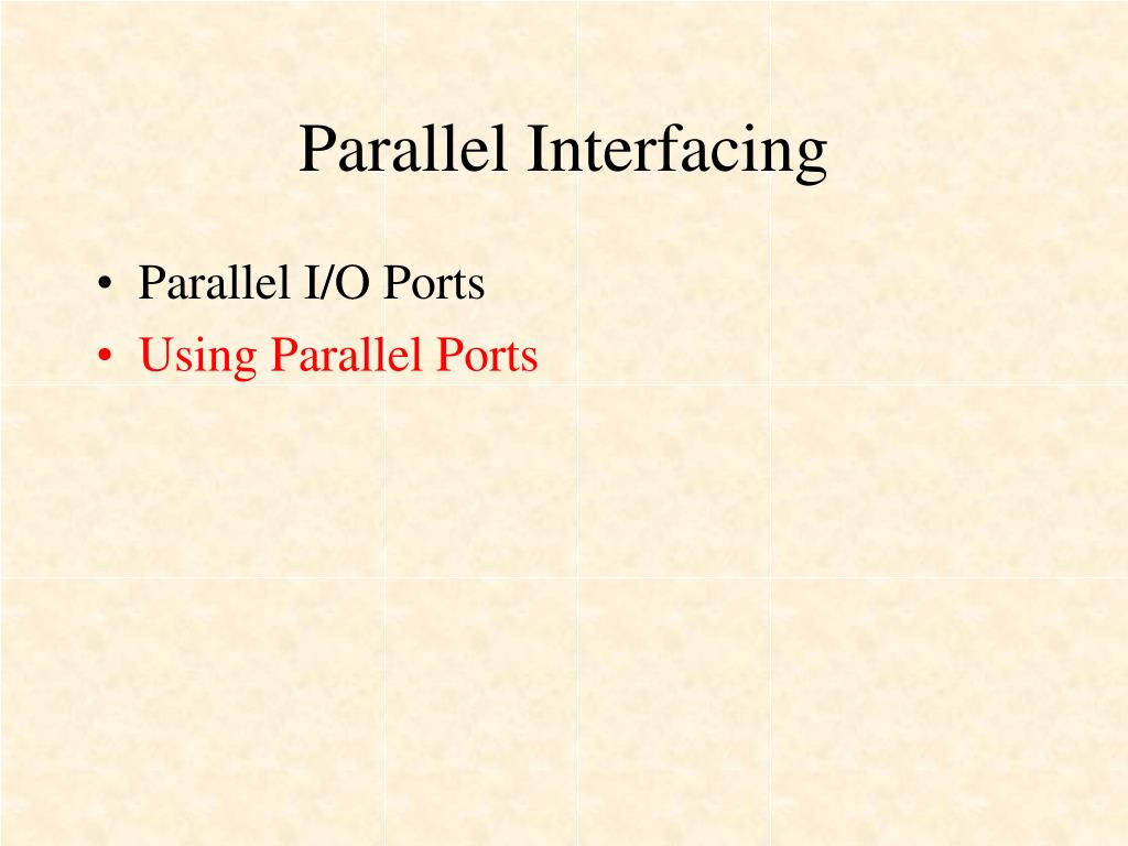 PPT - Parallel Ports PowerPoint Presentation, free download - ID:3422895