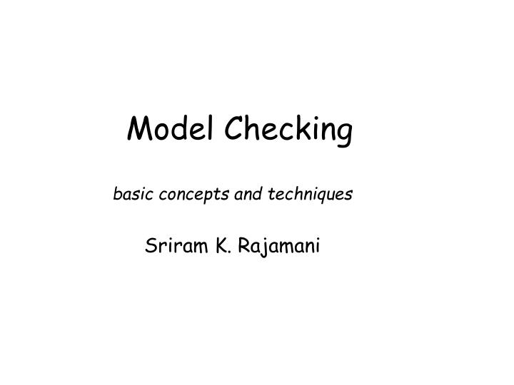 model checking n.