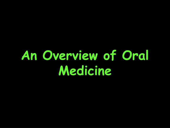 oral medicine paper presentation topics