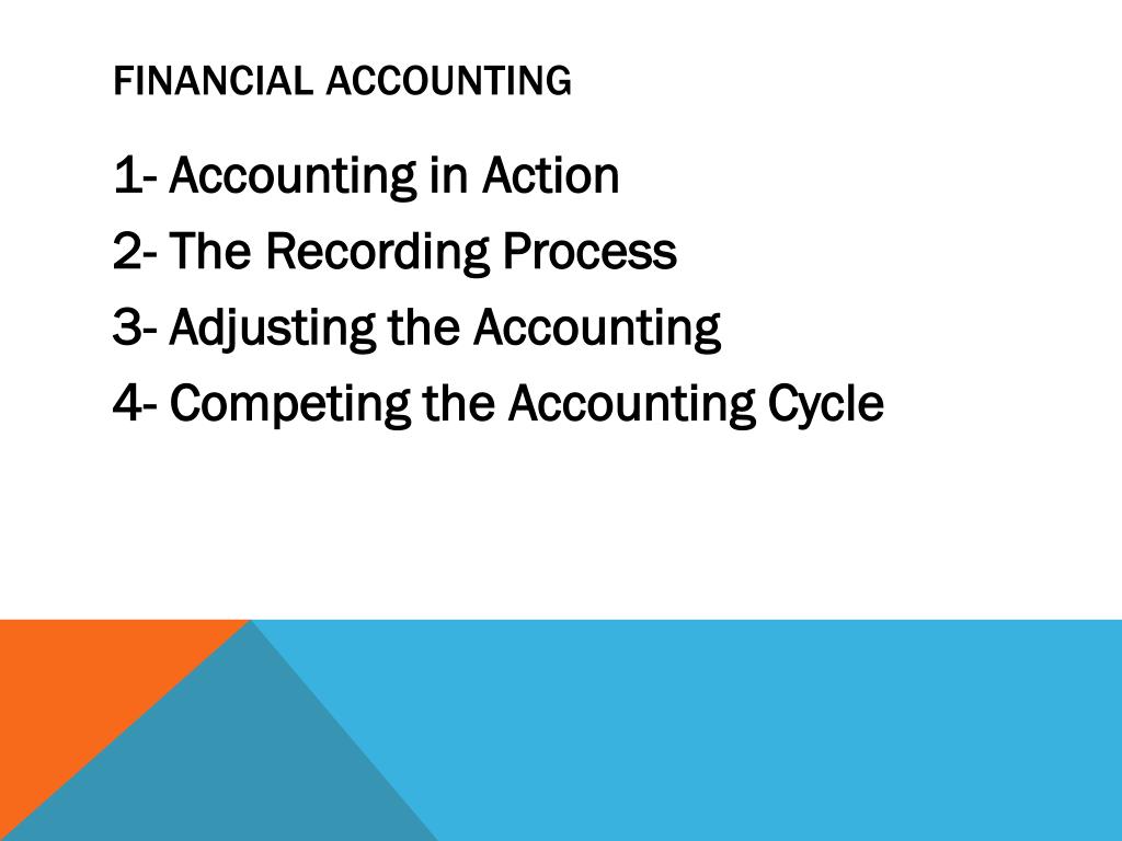 accounted for meaning in accounting