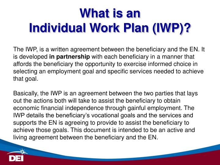 PPT - Ticket Holder Assessment & Individual Work Plan (IWP) PowerPoint ...