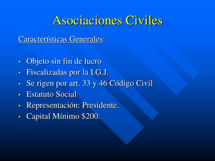 PPT - Asociaciones Civiles PowerPoint Presentation, free download -  ID:3425514