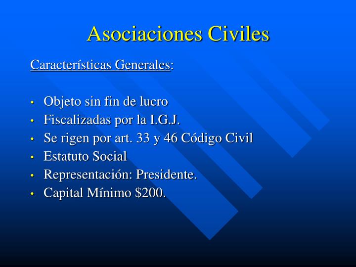 PPT - Asociaciones Civiles PowerPoint Presentation, free download - ID