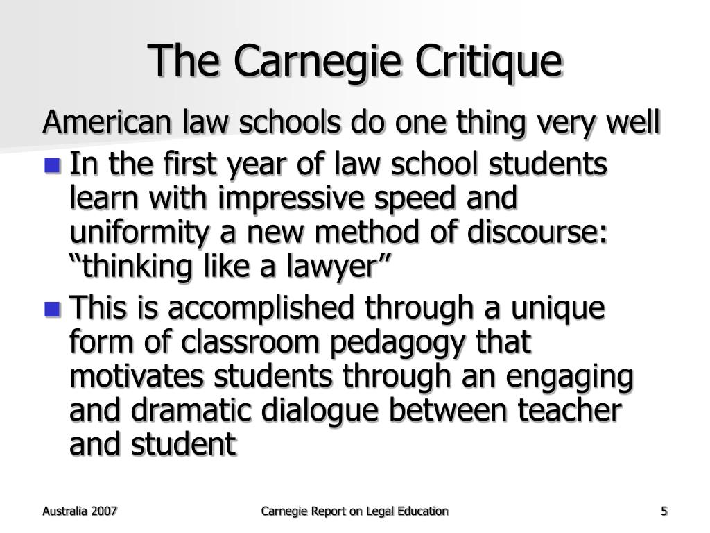 PPT - “Smart Without Purpose” The Carnegie Foundation Critique of ...