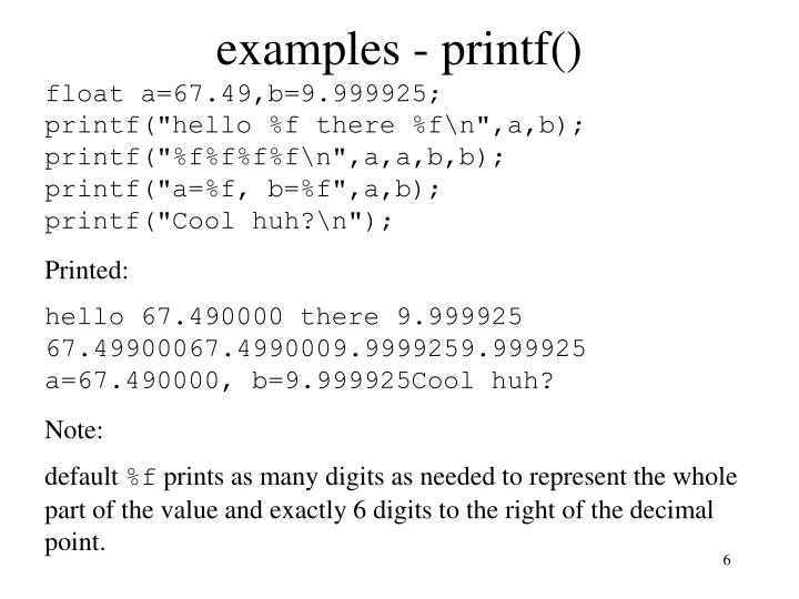 Libc Printf Example , ctypes — A foreign function library for Python ...