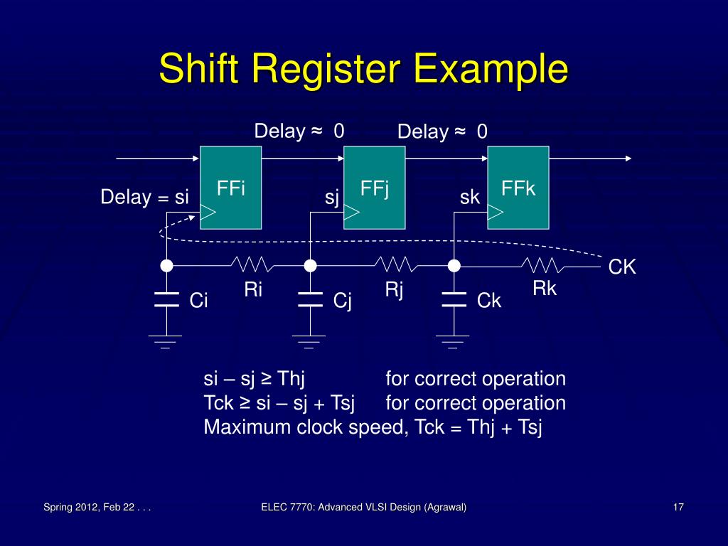PPT ELEC 7770 Advanced VLSI Design Spring 2012 Clock Skew Problem