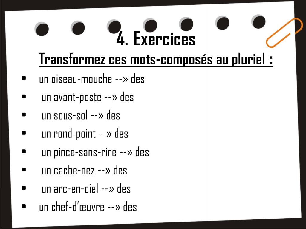 PPT - Les mots composés PowerPoint Presentation, free download - ID:3427132