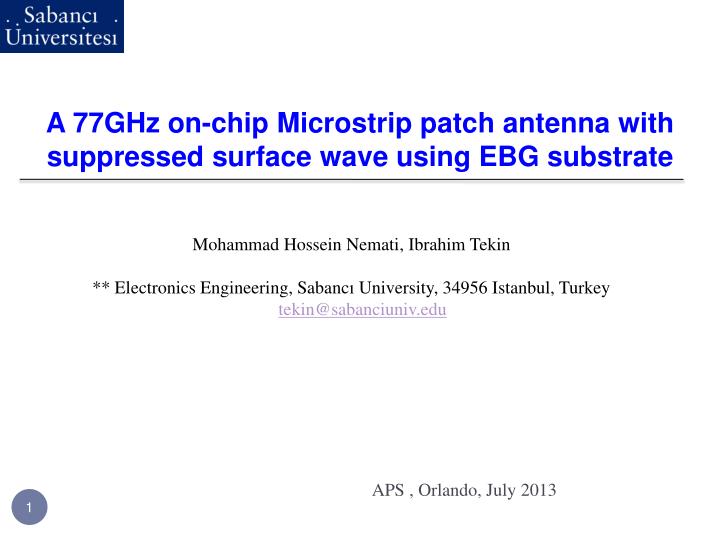 surface waves patch antenna array surface waves patch antenna array