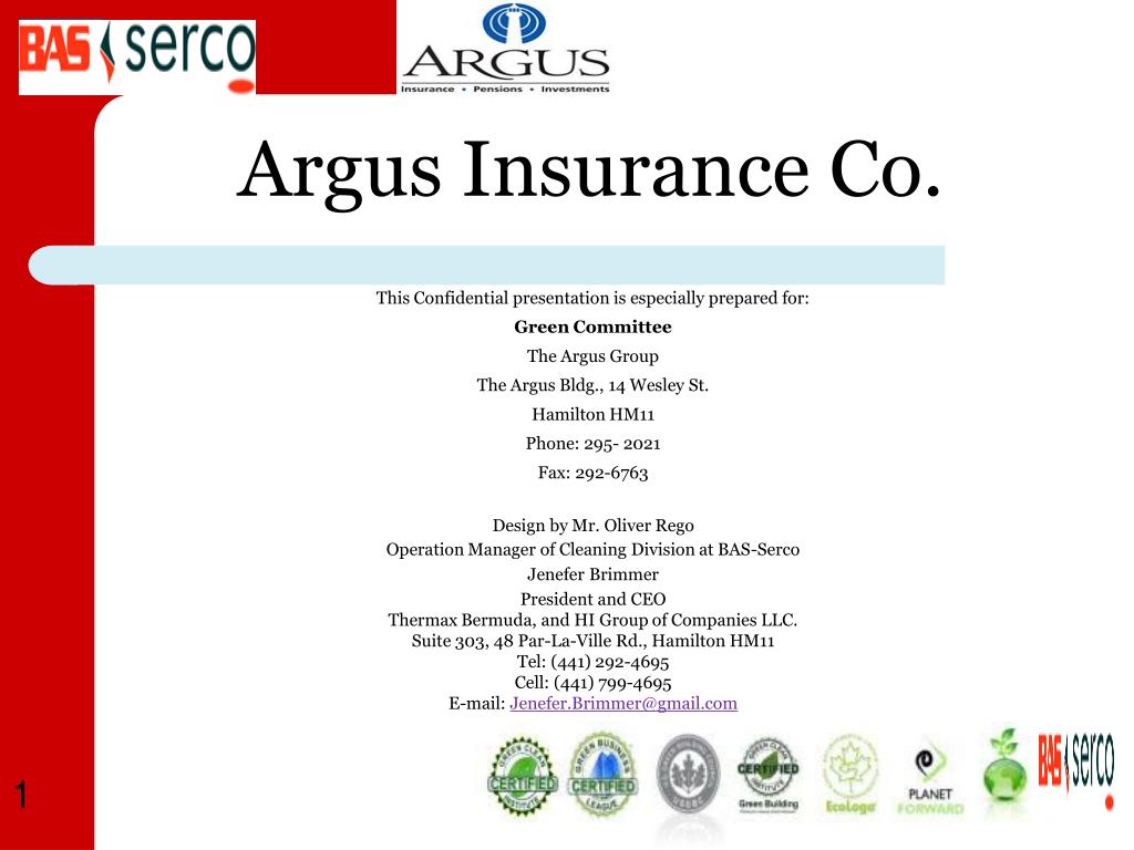 PPT - Argus Insurance Co. PowerPoint Presentation, free download -  ID:3427398
