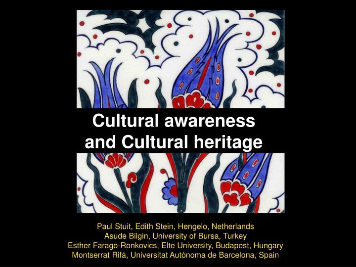 cultural awareness and cultural heritage n.