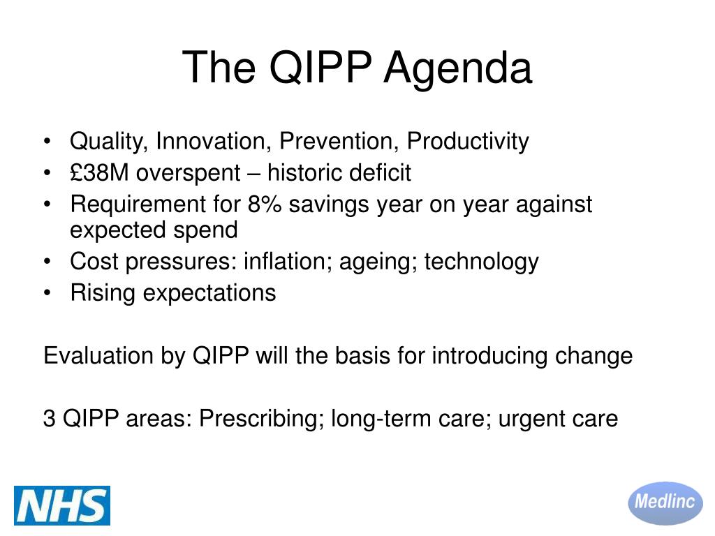 Qipp PPT - Medlinc GP Commissioning Consortia Dr Peter Stott MA FRCGP ...