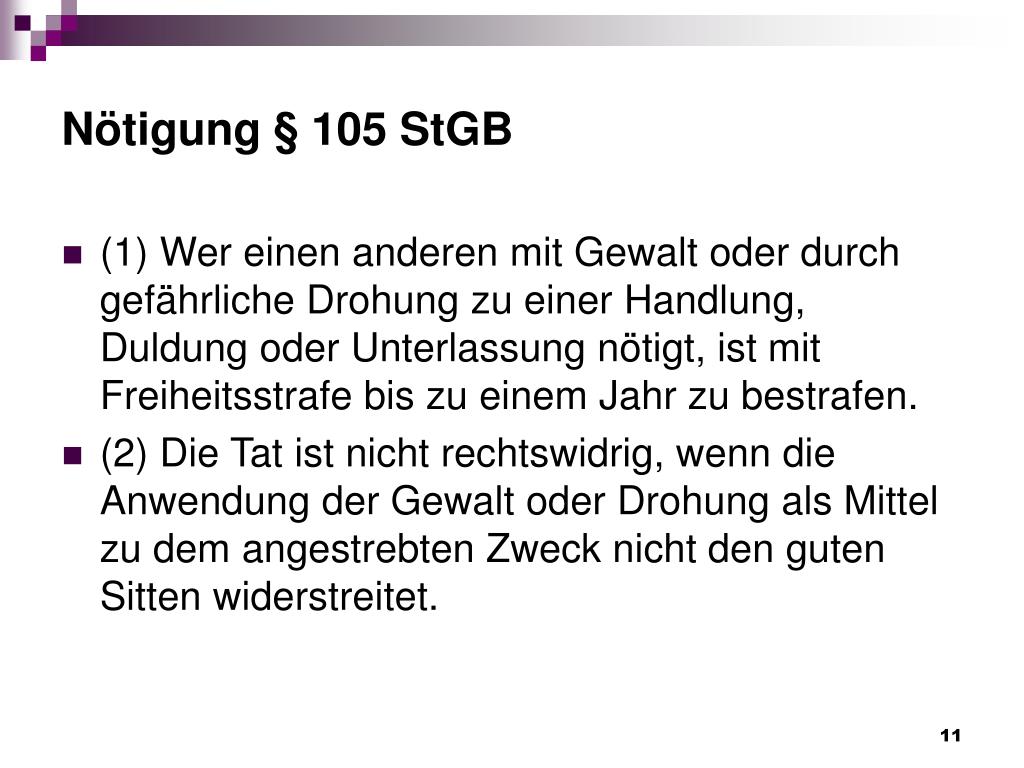 Ntigung Straenverkehr Stgb