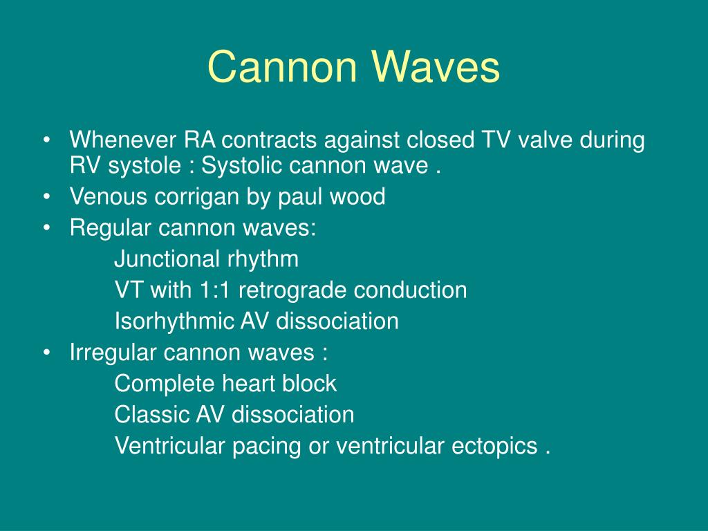Cannon a wave
