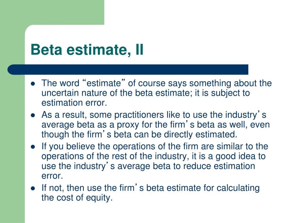 PPT - Chapter 13: Risk, cost of capital, and capital budgeting ...