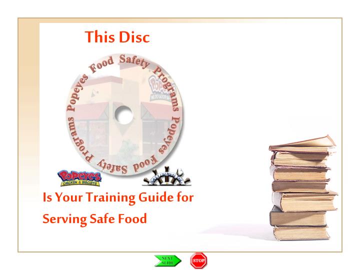 PPT Is Your Training Guide For Serving Safe Food