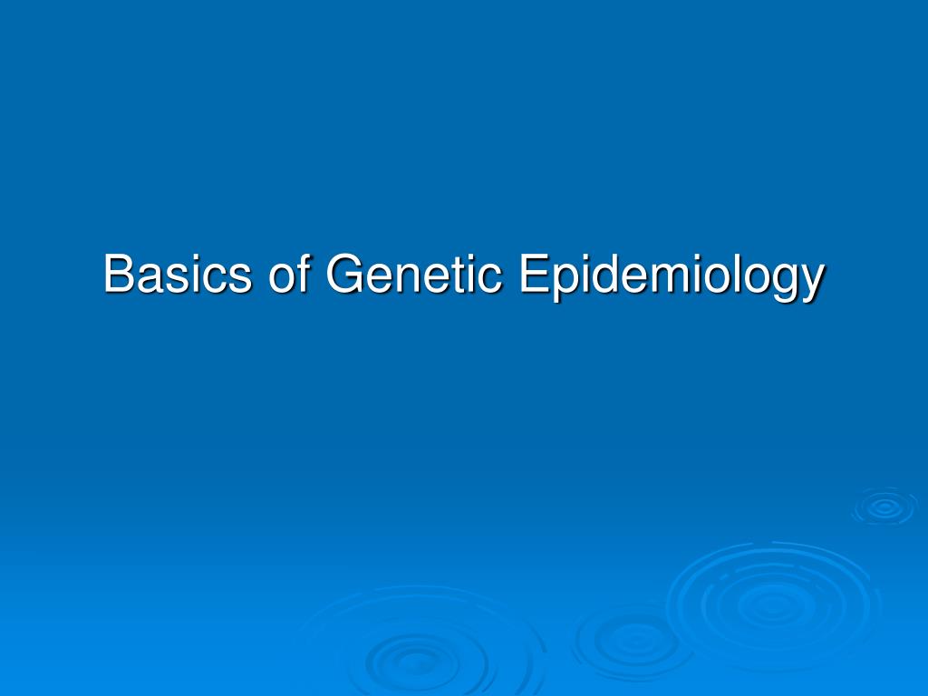 PPT - Genetic Epidemiology of Prostate Cancer PowerPoint Presentation ...