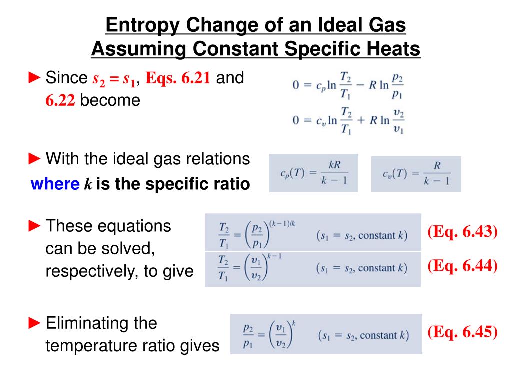 entropy change formula entropy change formula