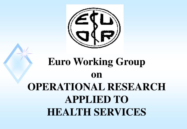 euro operational research