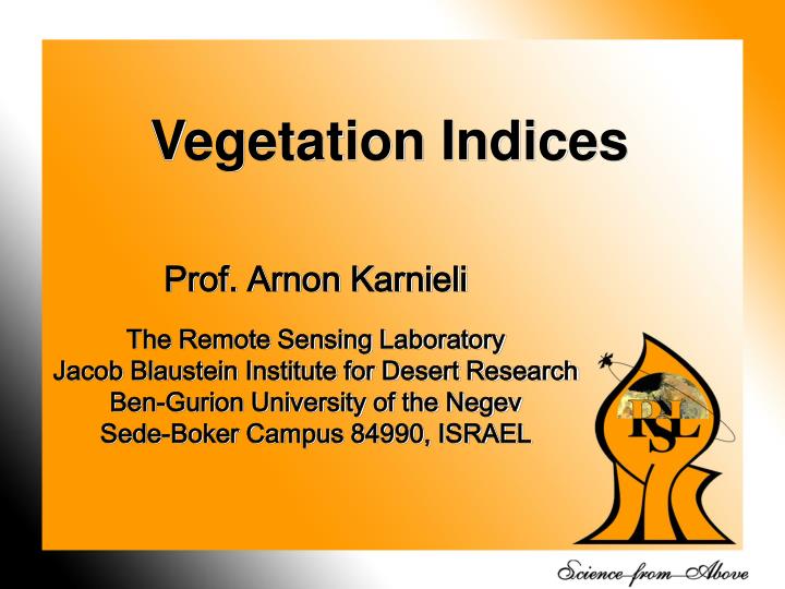 Ppt Vegetation Indices Powerpoint Presentation Free Download Id 3433898
