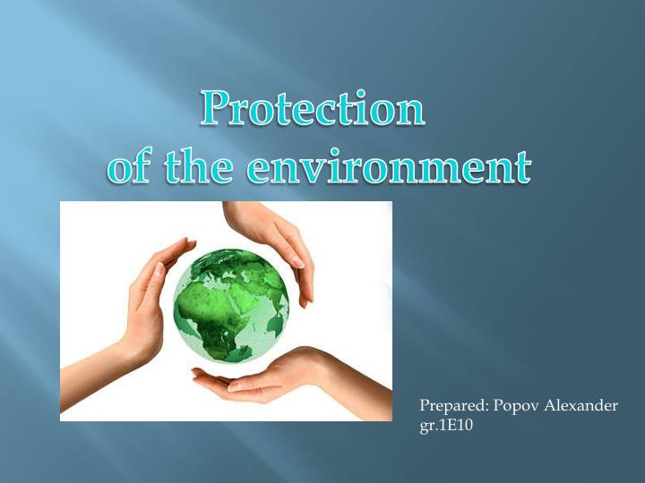 research paper on environment protection