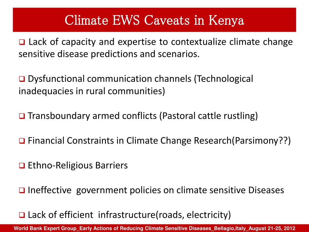 PPT - Climate Change Early Warning Systems for Rift Valley Fever ...