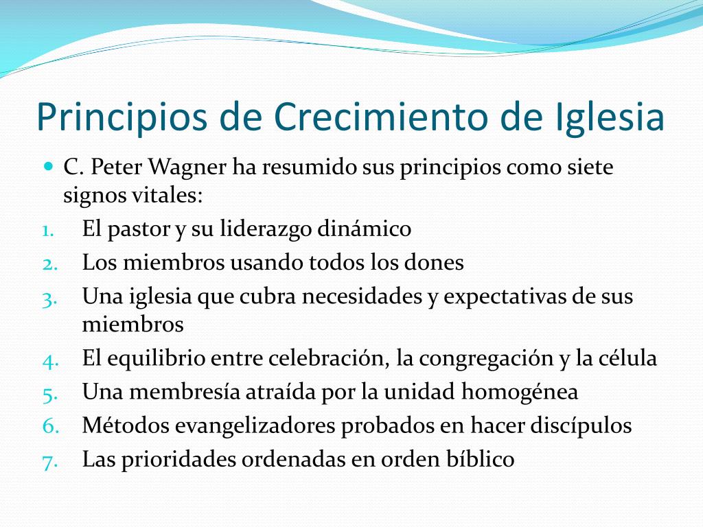 PPT - PRINCIPIOS DE CRECIMIENTO DE IGLESIA PowerPoint Presentation, free  download - ID:3434916