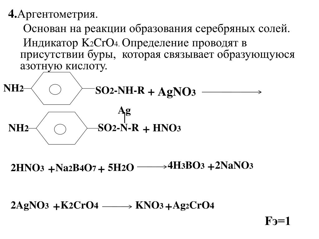 Реакция образования соли