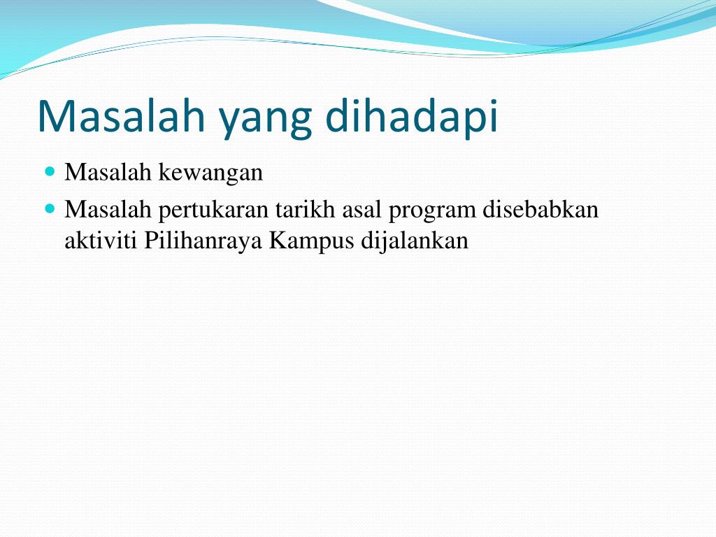 Problem Yang Dihadapi PPT - HHHC 9101 KEMAHIRAN SOSIAL DAN KEBERTANGGUNGJAWABAN Set 31 ...