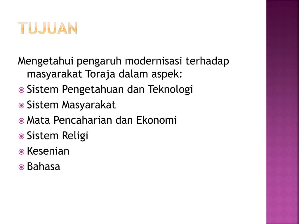 PPT Pengaruh Modernisasi terhadap Budaya Nenek Moyang Masyarakat