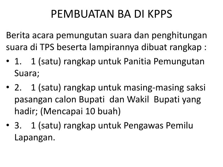 Contoh Berita Acara Pembentukan Kpps - Simak Gambar Berikut