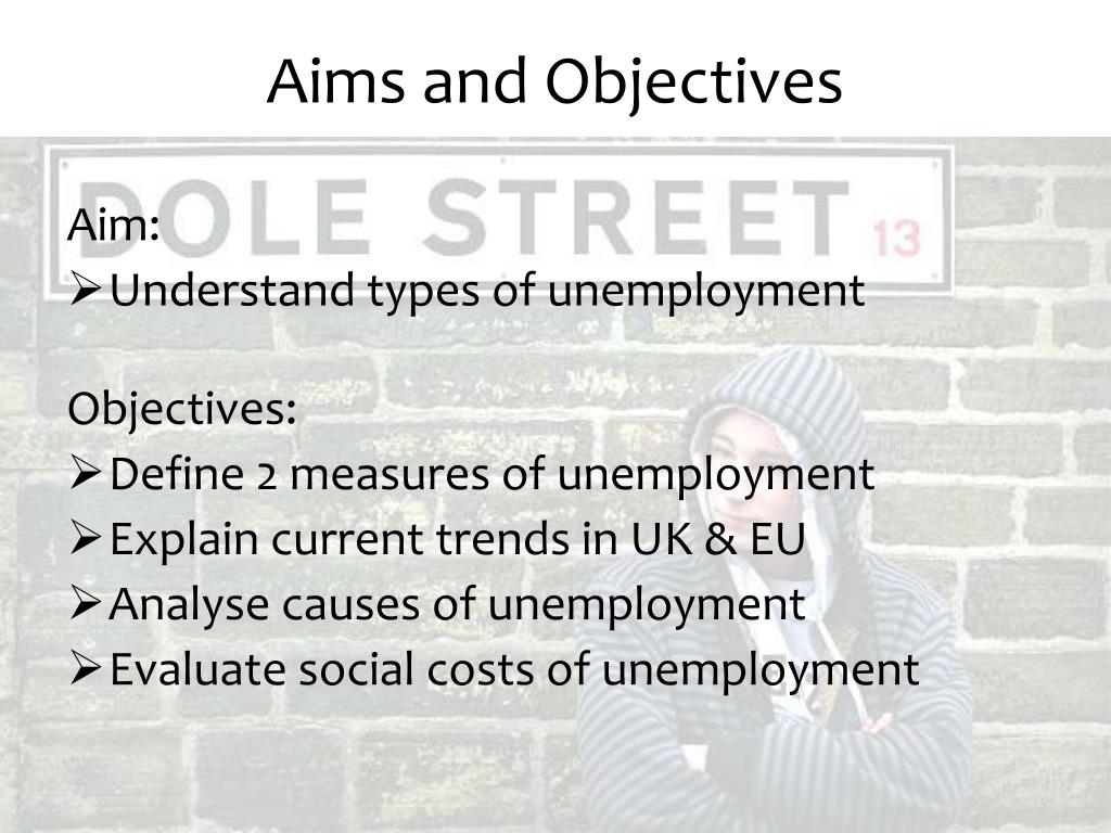 research objectives of unemployment