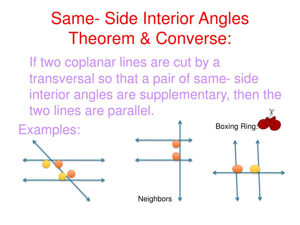 Same Side Interior Angles Theorem Converse