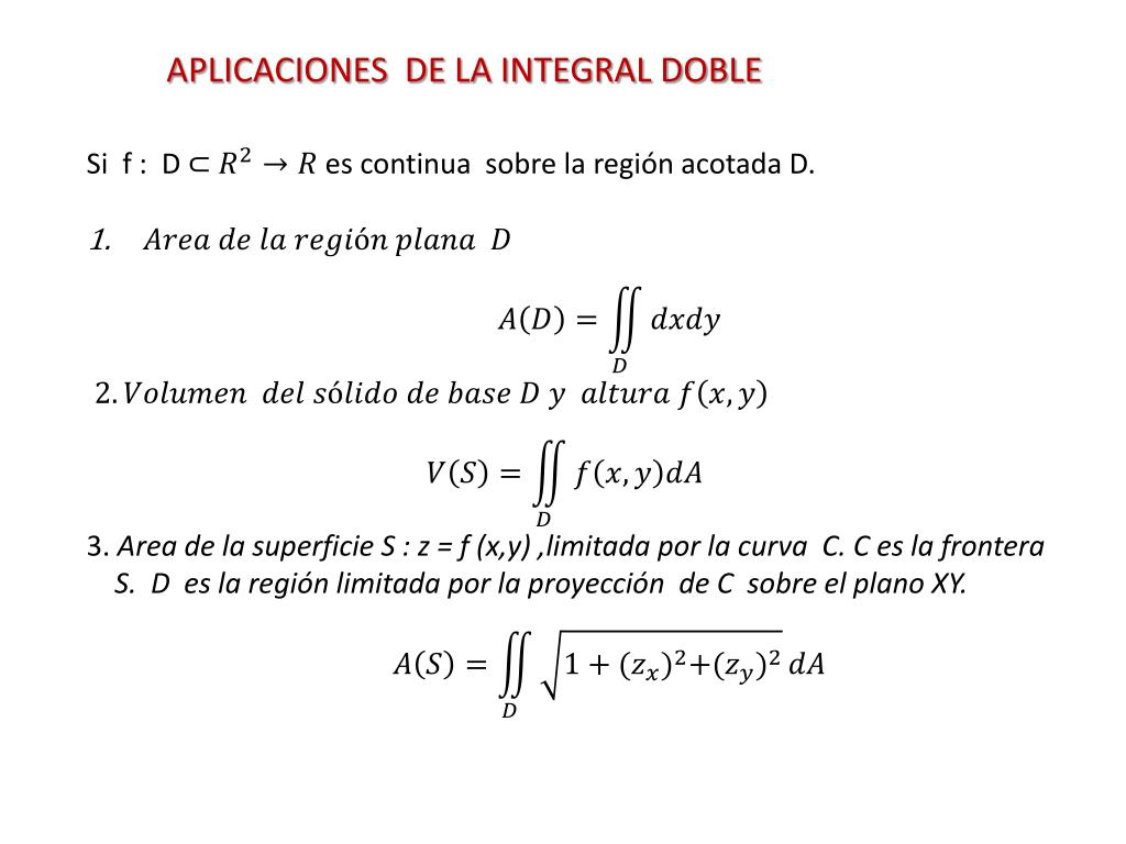 PPT - INTEGRALES MULTIPLES Integrales dobles sobre rectàngulos Propiedades  Càlculo Teorema de Fubini PowerPoint Presentation - ID:3444408