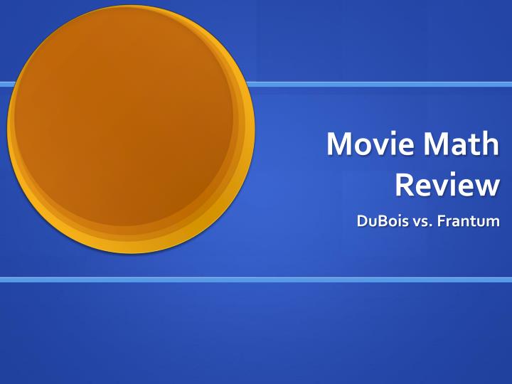 movie math review n.