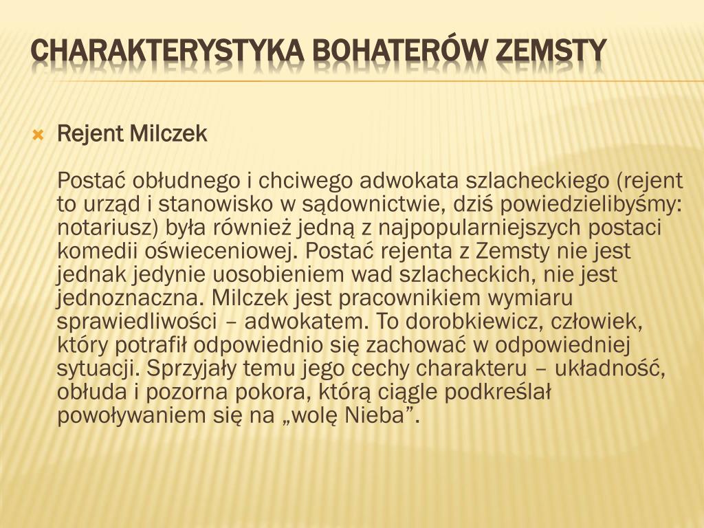 Charakterystyka Papkina Z Zemsty Z Cytatami PPT - Zemsta Aleksander Fredro PowerPoint Presentation, free download