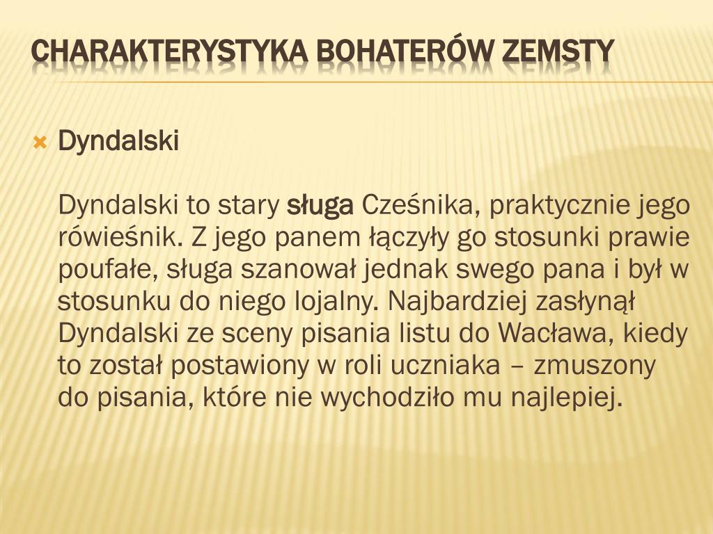 Charakterystyka Papkina Z Zemsty Z Cytatami PPT - Zemsta Aleksander Fredro PowerPoint Presentation, free download