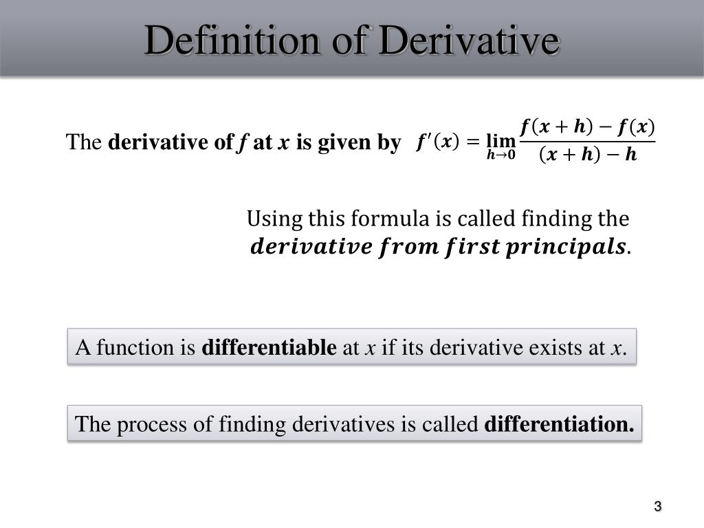 PPT - Unit 2 Lesson # 1 Derivatives PowerPoint Presentation, free ...