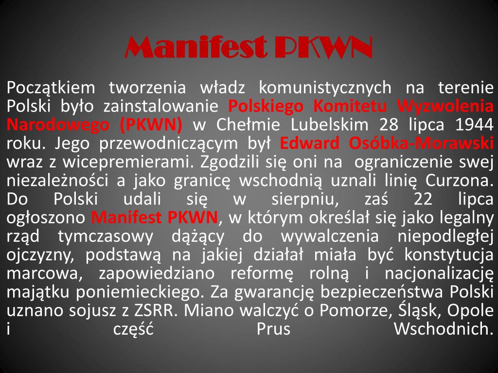 Początki Władzy Komunistów W Polsce Klasa 8 PPT - POCZĄTKI WŁADZY KOMUNISTÓW W POLSCE PowerPoint Presentation, free